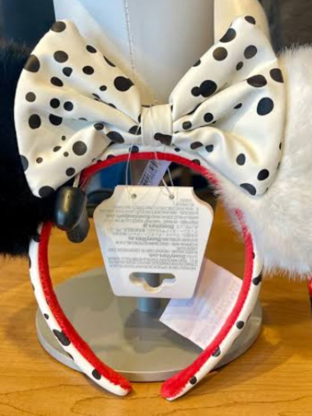 2025 Disney.Parks Halloween Cruella Minnie Ears Headband HongKong Disneyland